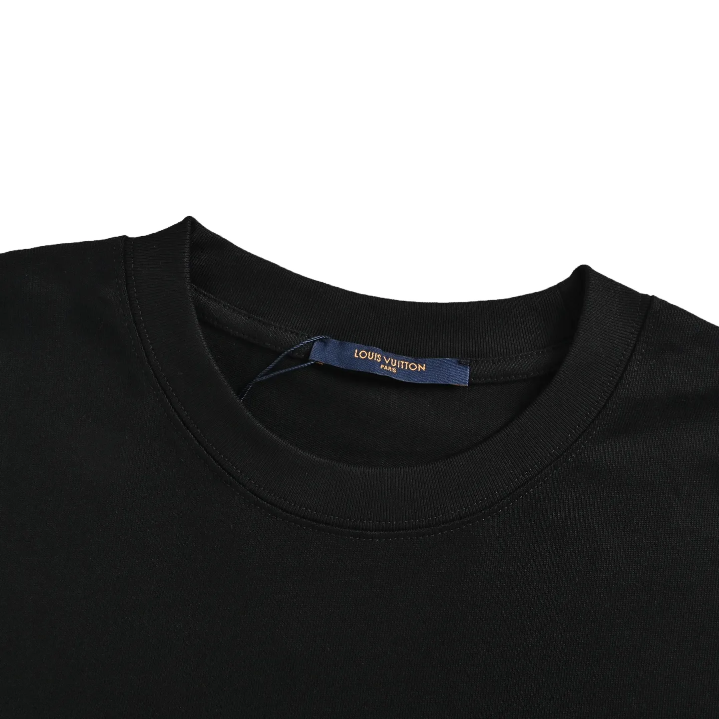 Louis Vuitton/Louis Vuitton long sleeves with cursive signature letters embroidered on the chest